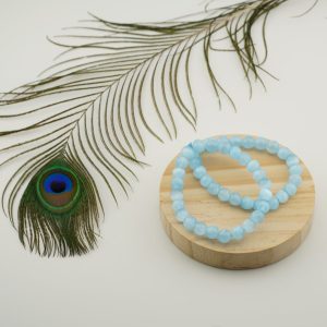 Blue Aura Selenite Bracelet