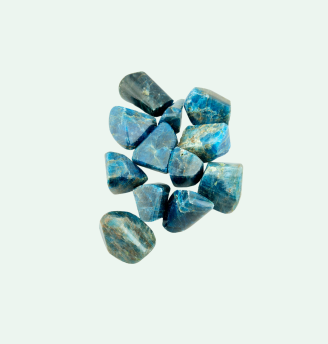 Blue Apatite Tumbles