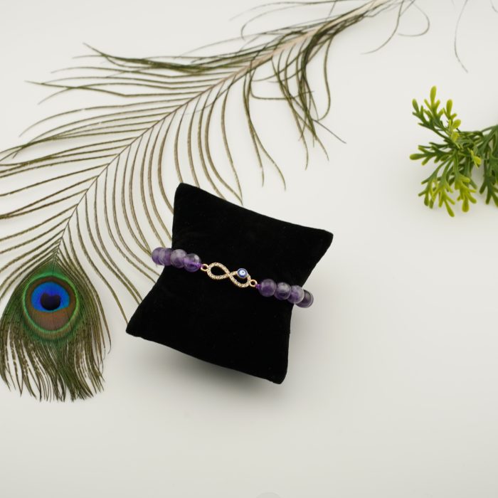 Amethyst Infinity Bracelet