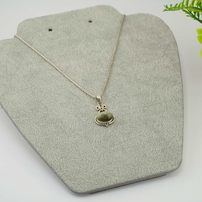Cat Eye Silver Pendant 1.