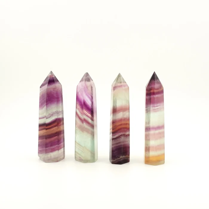 Multi Flourite Tower 4 Inches