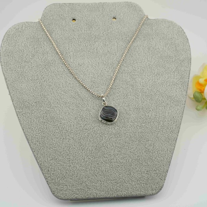 Black Sulaimani Silver Pendant.