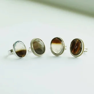 Black Sulemani Silver Rings