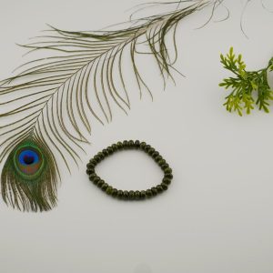 Green Tourmaline Button Style Bracelet