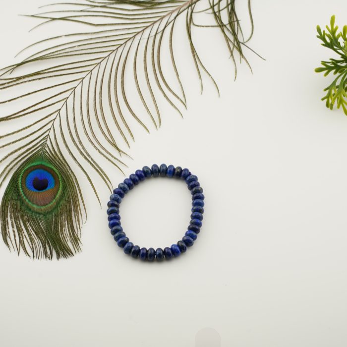 Lapis Lazuli Button Style Bracelet