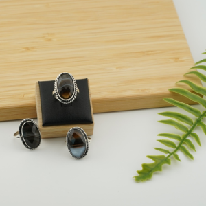 Black Sulaimani Silver Ring