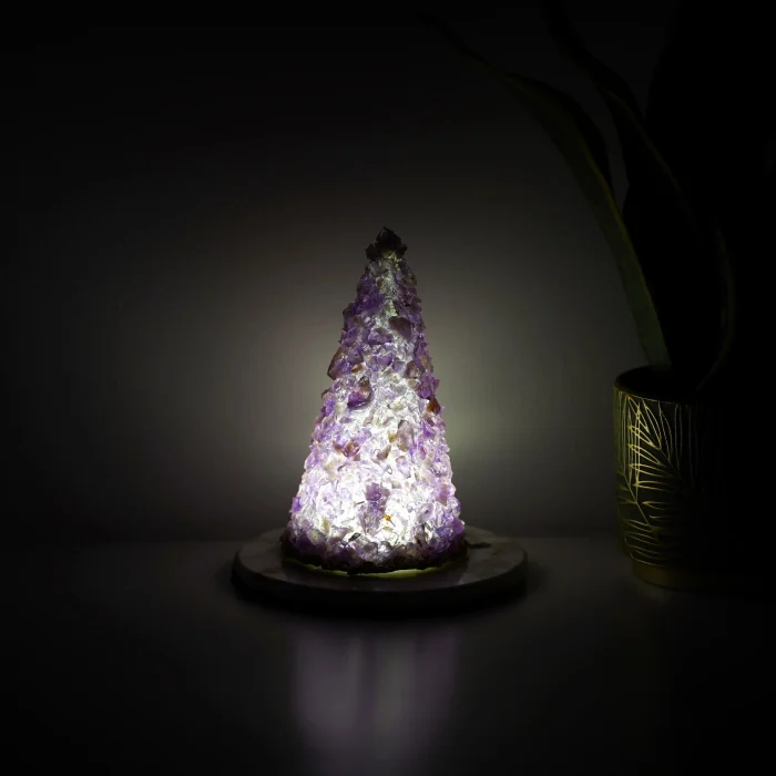 Amethyst Christmas Lamp