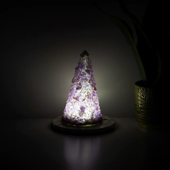 Amethyst Christmas Lamp