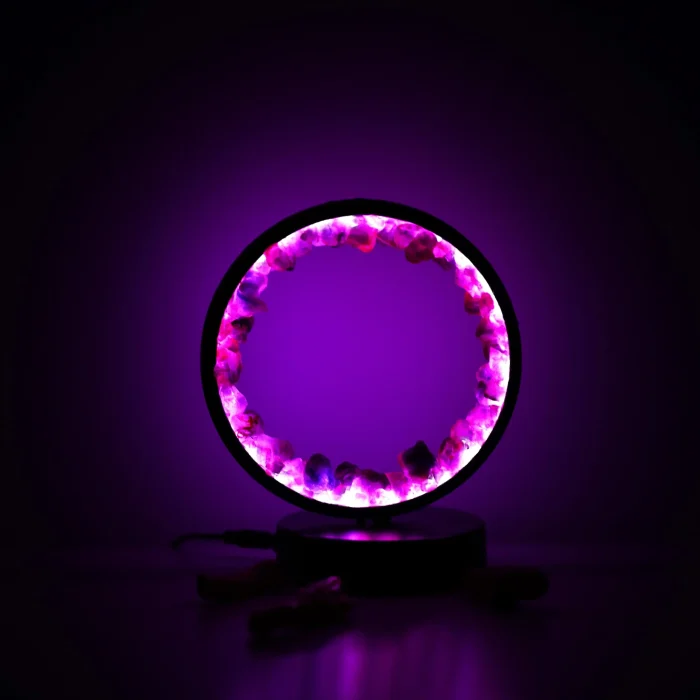 Amethyst Ring Lamp
