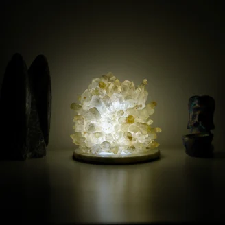 Clear Quartz Cluster Lamp