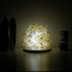 Clear Quartz Cluster Lamp