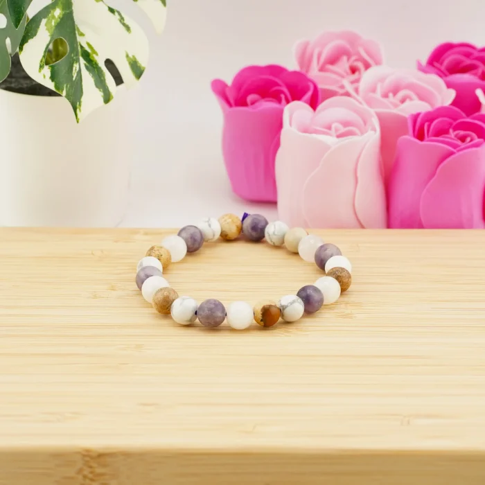 Crown Chakra Bracelet 8mm