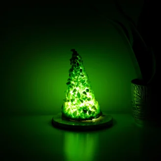 Light Green Aventurine Christmas Lamp