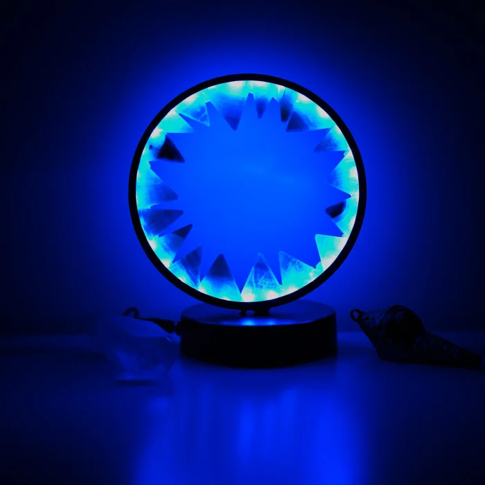 Multi Flourite Ring Lamp