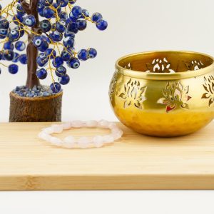 Rose Quartz Flat Circular Bracelet