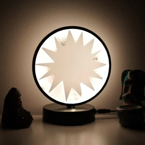 Selenite Ring Lamp