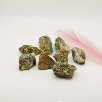 Chryscolla Pyrite 80 To 150 Grams
