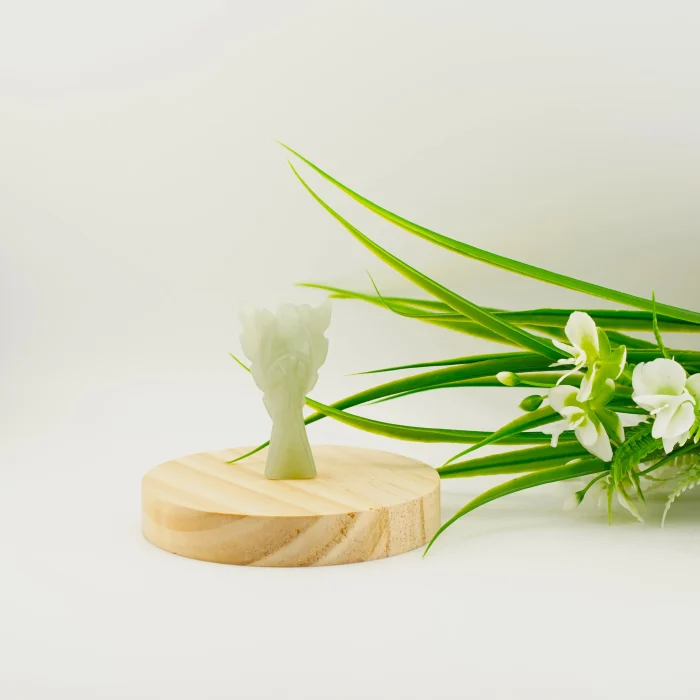 Light Green Aventurine Arch Angel 2 Inches