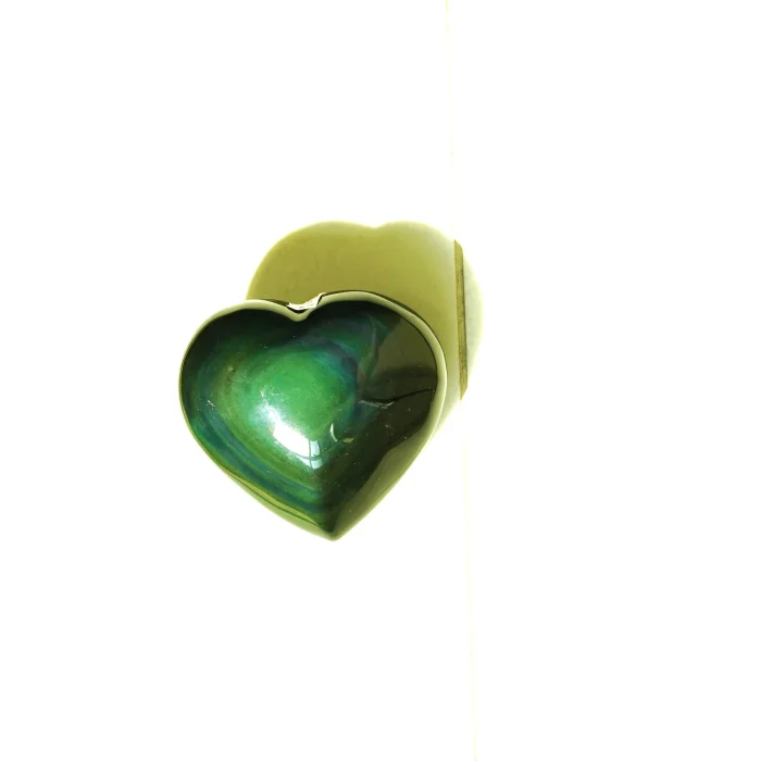 Rainbow Obsidian Heart 348 Grams