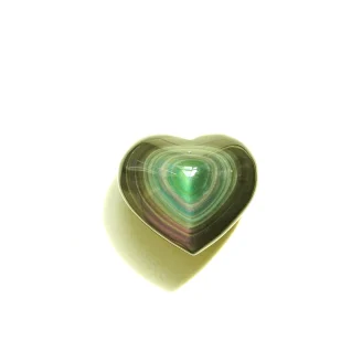 Rainbow Obsidian Heart
