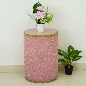 Rose Quartz Stool