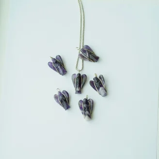 Amethyst Angel Pendant