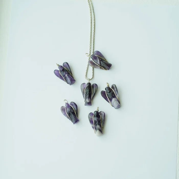 Amethyst Angel Pendant