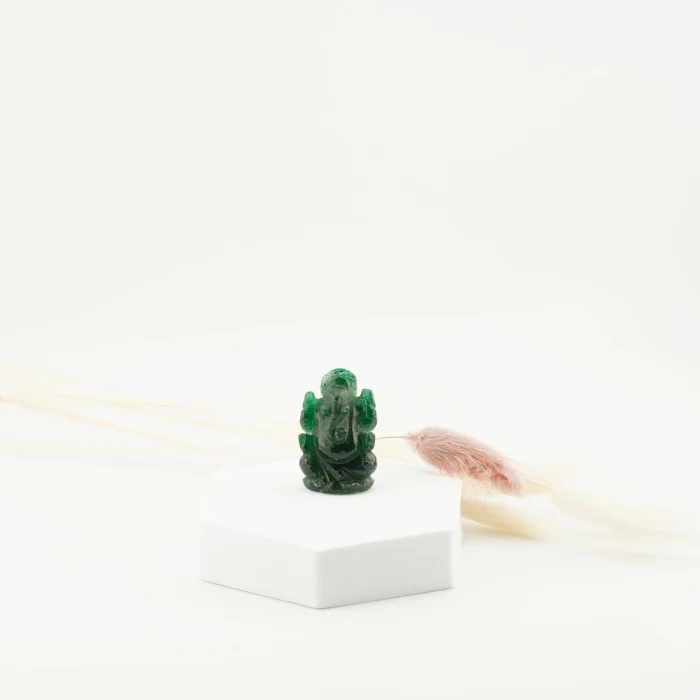 Dark Green Aventurine Ganesha 40MM