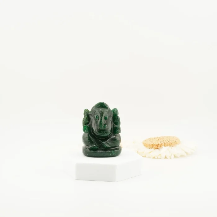 Dark Green Aventurine Ganesha 60MM