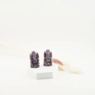 Lepidolite Ganesha