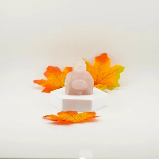 Rose Quartz Laughing Buddha 102 Grams
