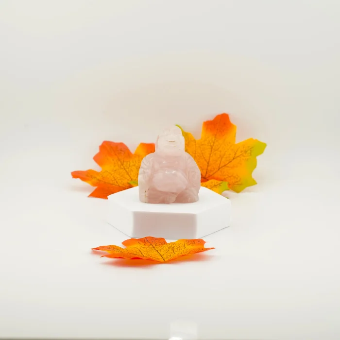 Rose Quartz Laughing Buddha 102 Grams