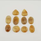 Citrine Coins 11 Grams to 18 Grams 13Pcs