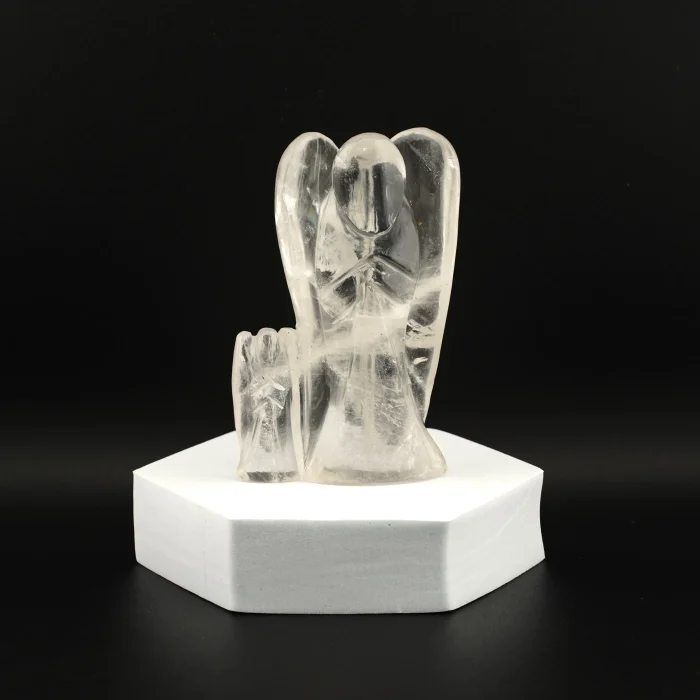 Clear Quartz Mother Daughter Angel 4 Inches