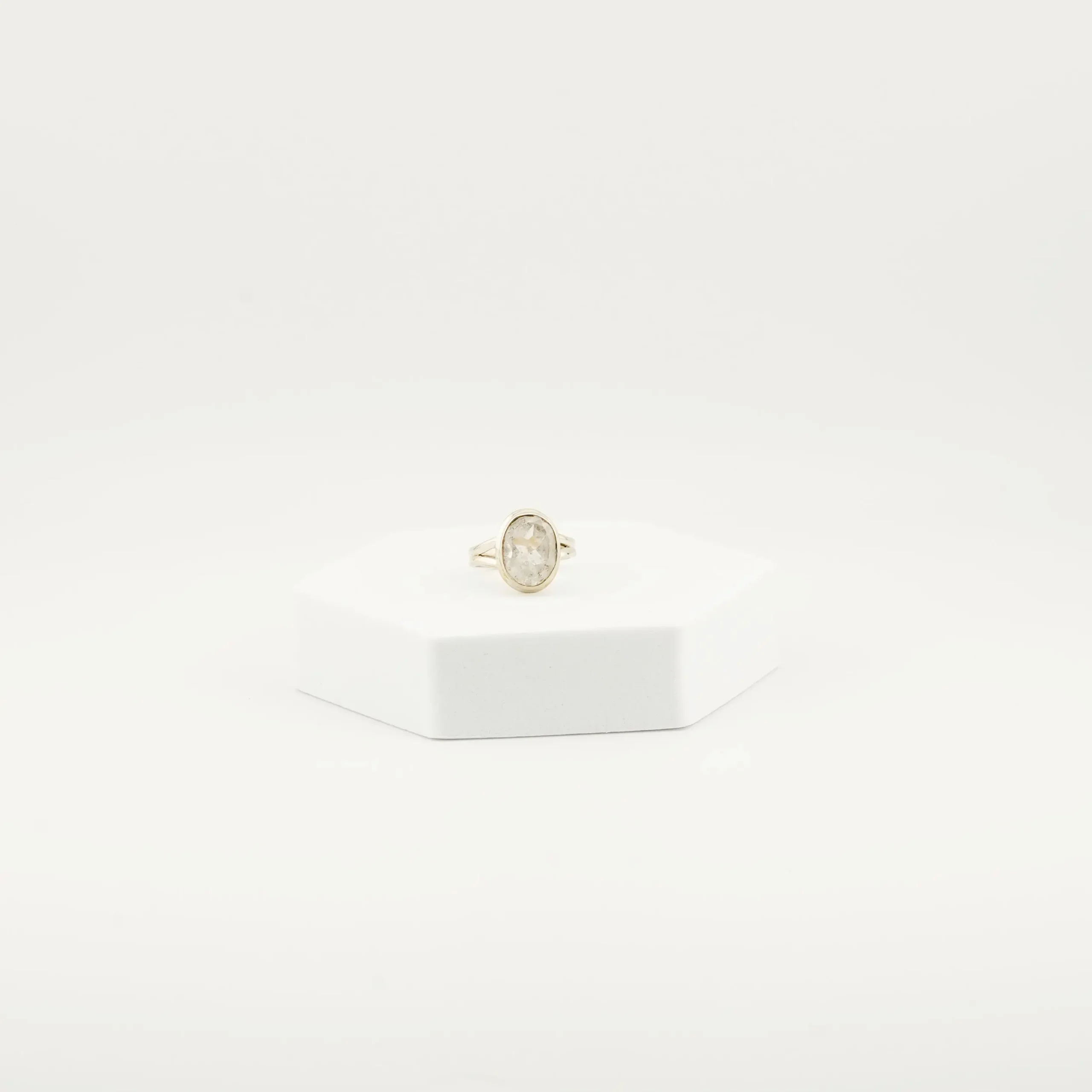 Danburite Silver Ring
