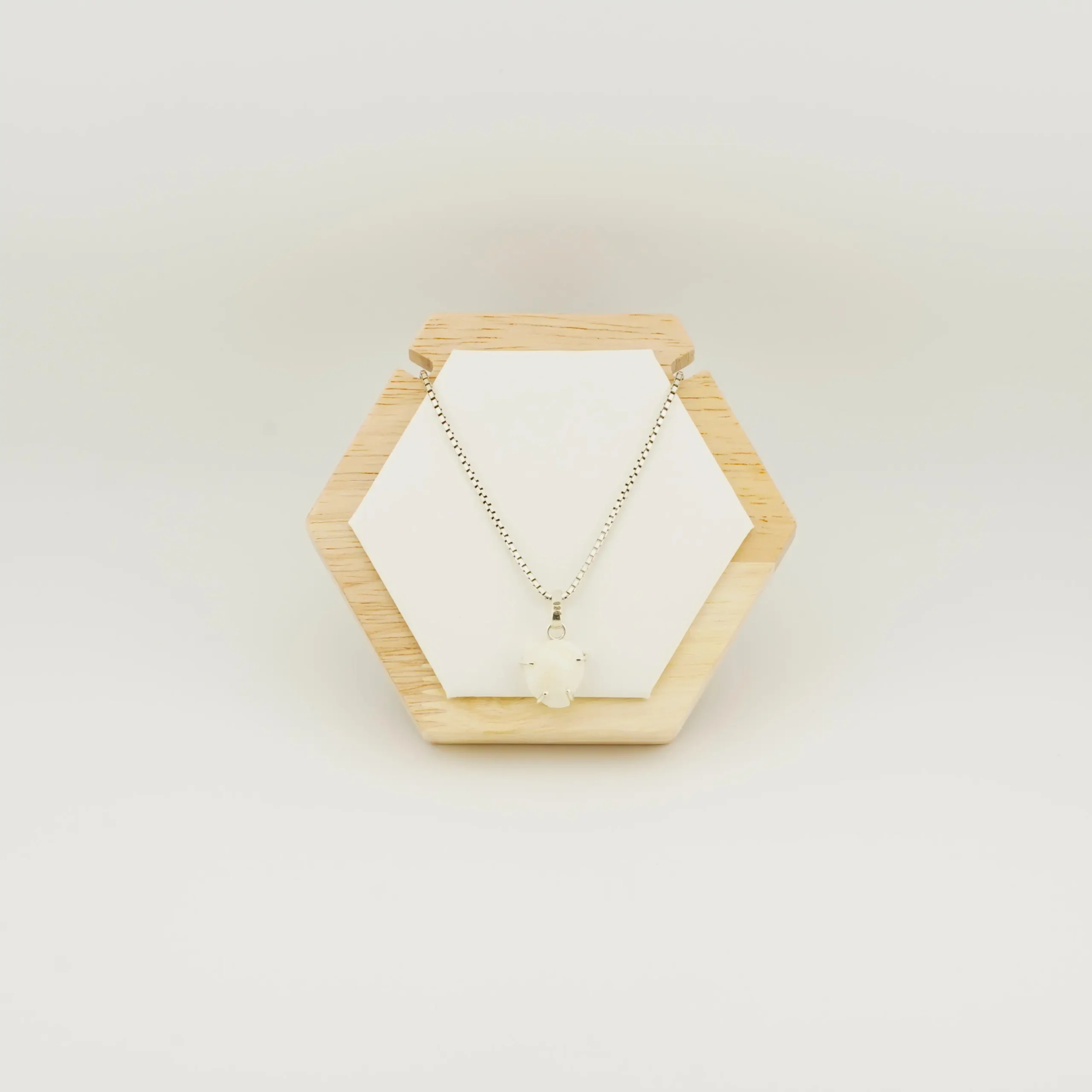 Fish Stone (Machmani) Silver Pendant