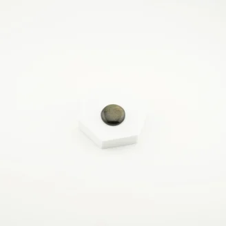 Golden Sheen Obsidian Coin