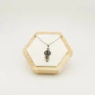 Herkimar Moldavite Silver Pendant (A)