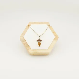 Multi Tourmaline Silver Pendant (A)