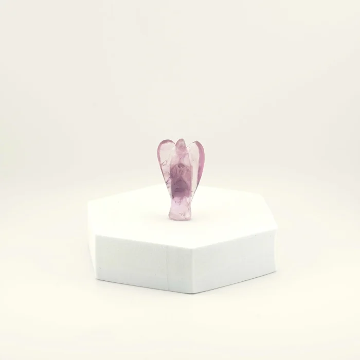 Pink Flourite Angel 2 Inches