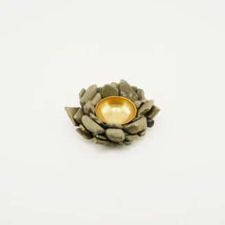 Pyrite Tea Light Candle Holder