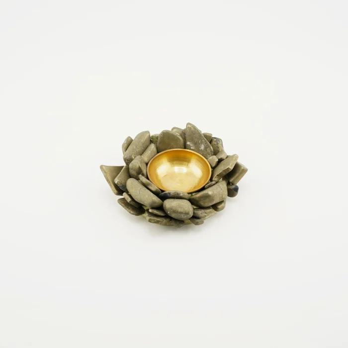 Pyrite Tea Light Candle Holder