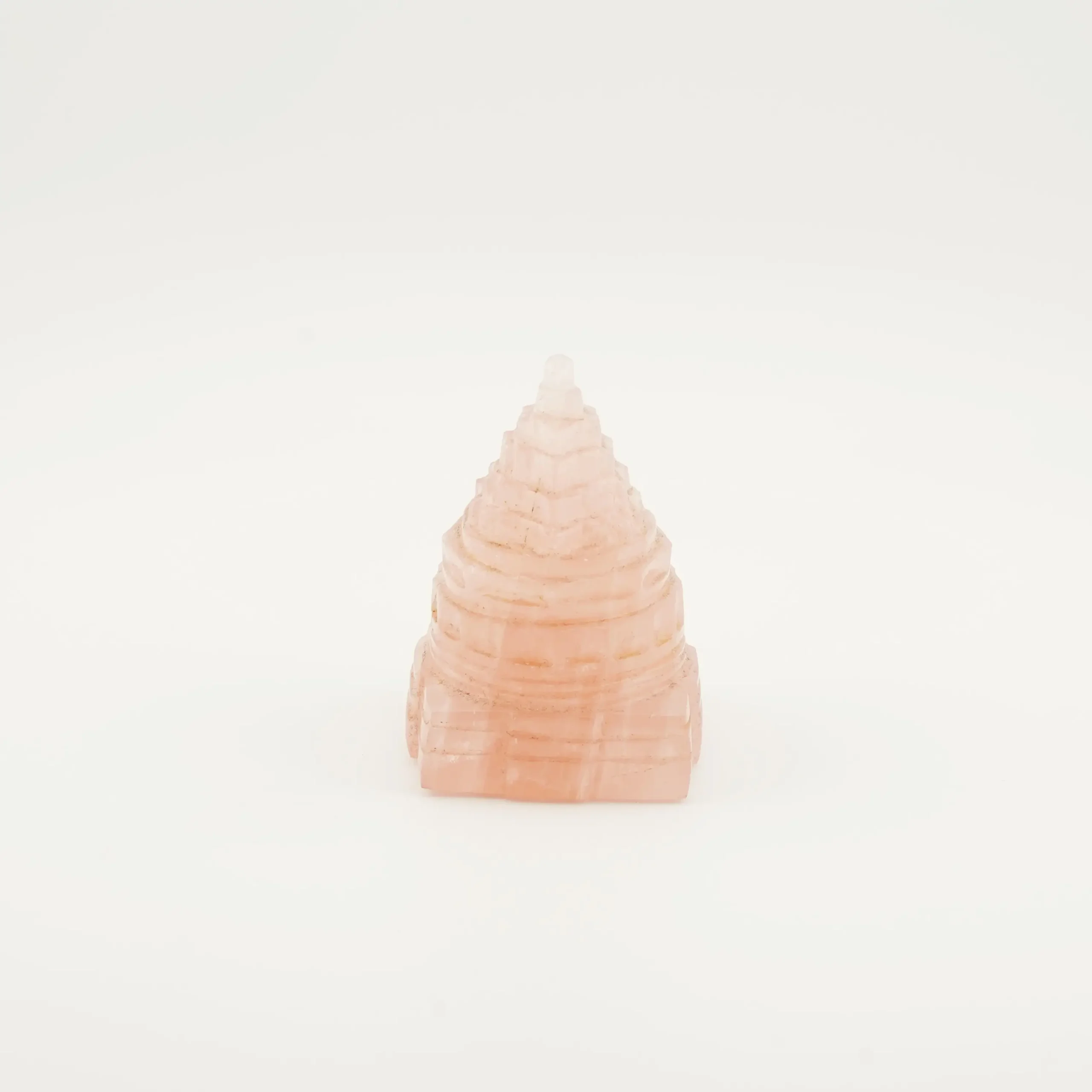 Rose Quartz Shri Yantra Weight- 137 Grams