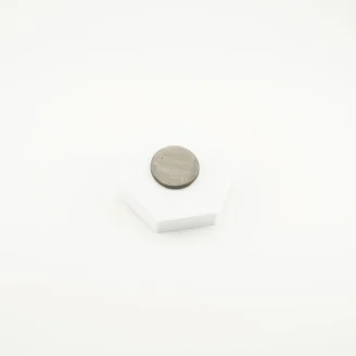 Silver Sheen Obsidian Coin