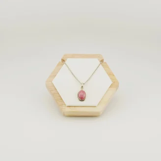 Thulite Silver Pendant