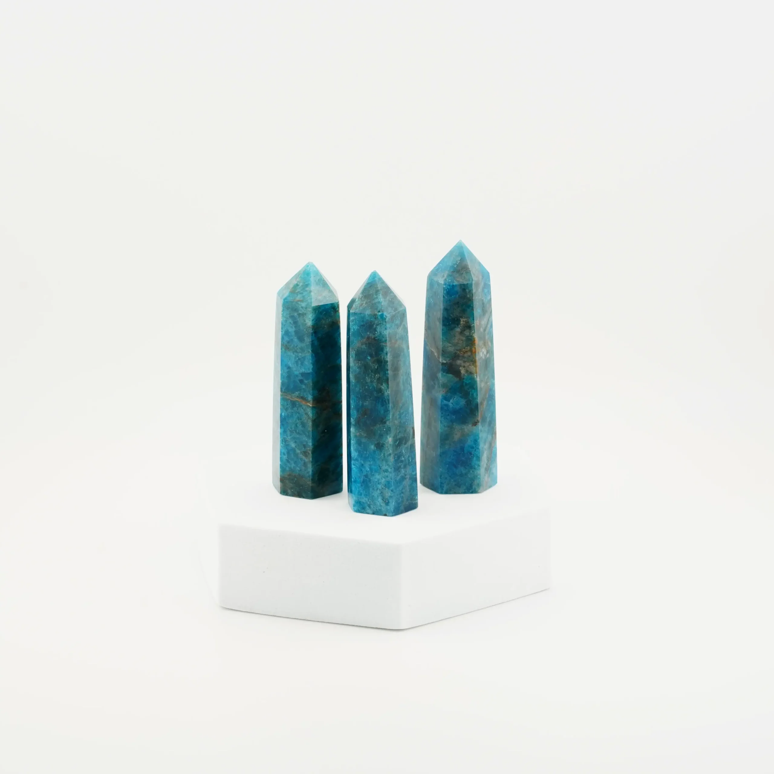 Blue Apatite Tower 3 Inch - 3.5 Inch