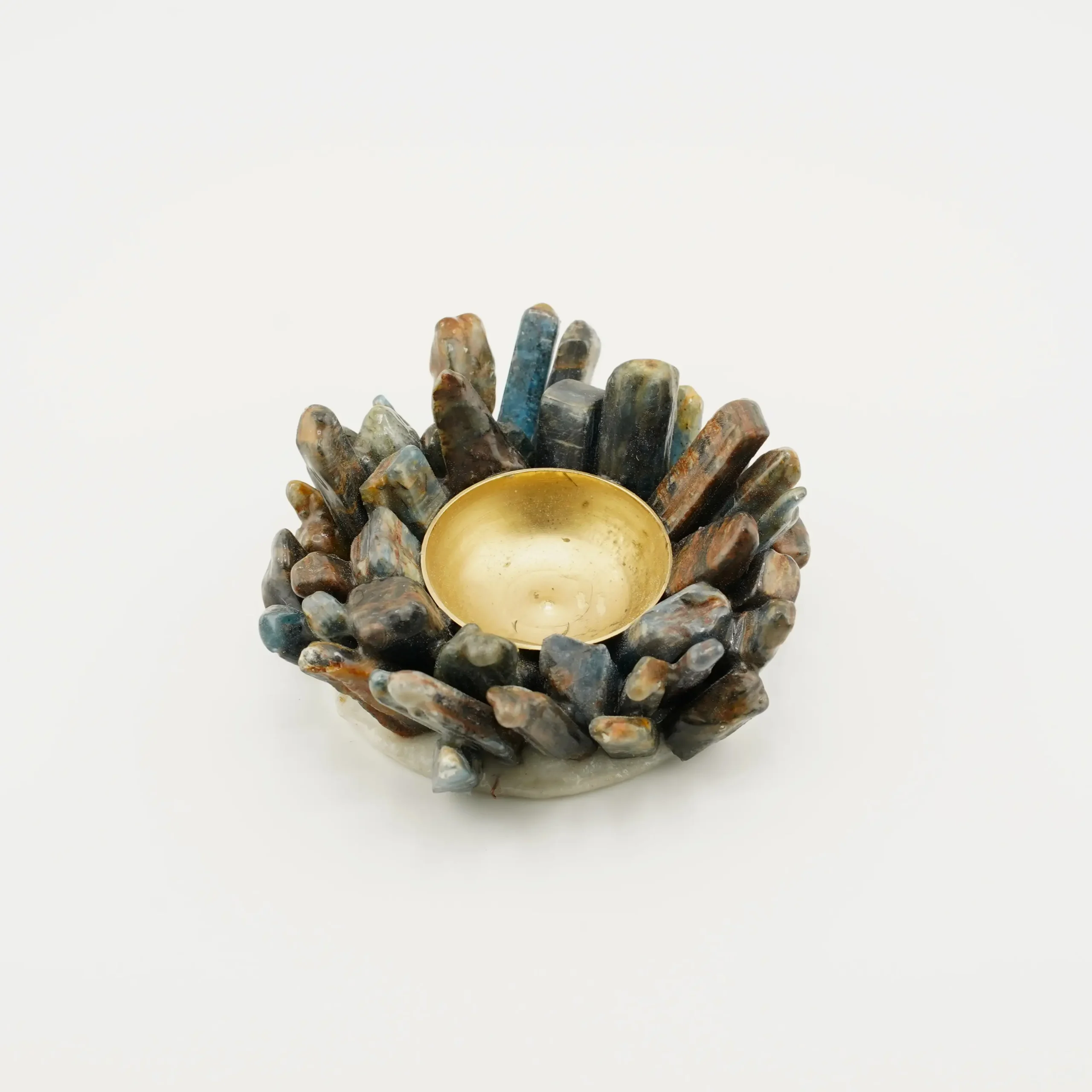 Kyanite Cluster Tea Light Holder