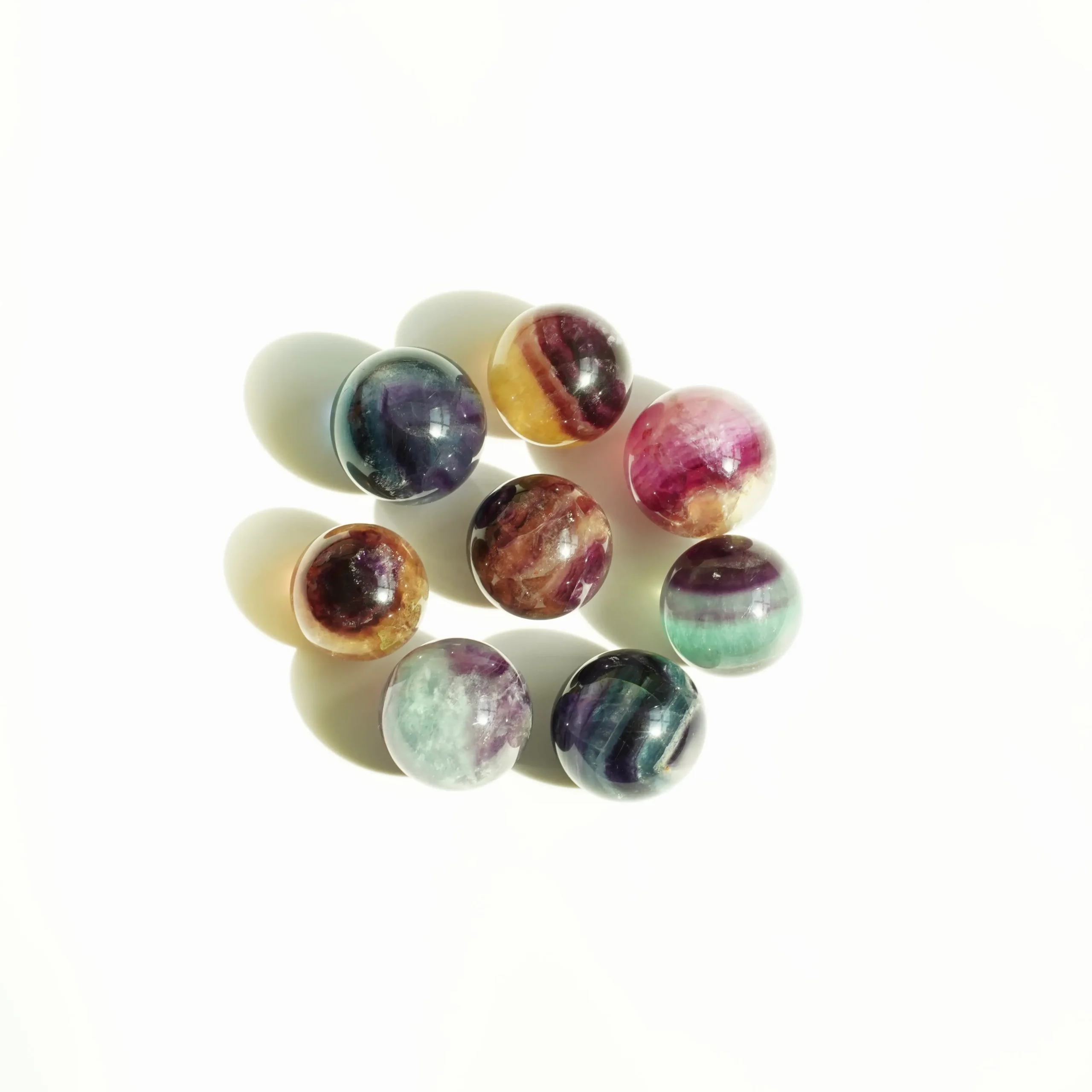 Multi Flourite Sphere 85 Grams - 125 Grams AED 175