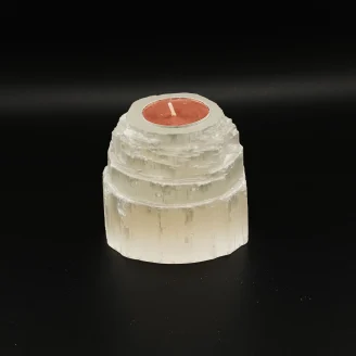 Selenite Mountain Tea Light Holder 700 Grams