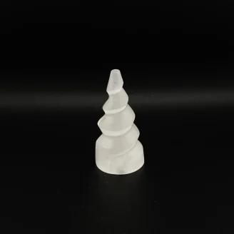 Selenite Unicorn Tower 4 Inch